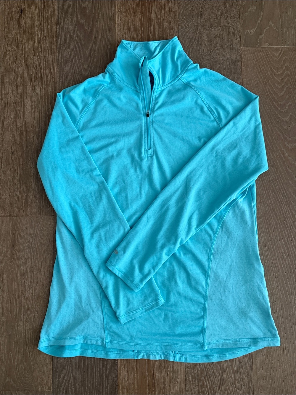 Women’s blue Champion Duo Dry Longsleeve exercise shirt. Size:L. Gently Used.